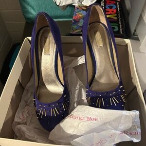 RACHEL Rachel Roy Women's Purple Studded Heels